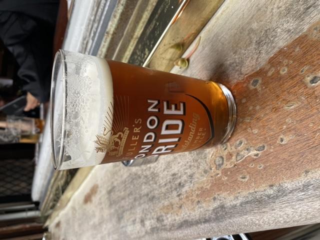 A pint of Fuller’s London Pride