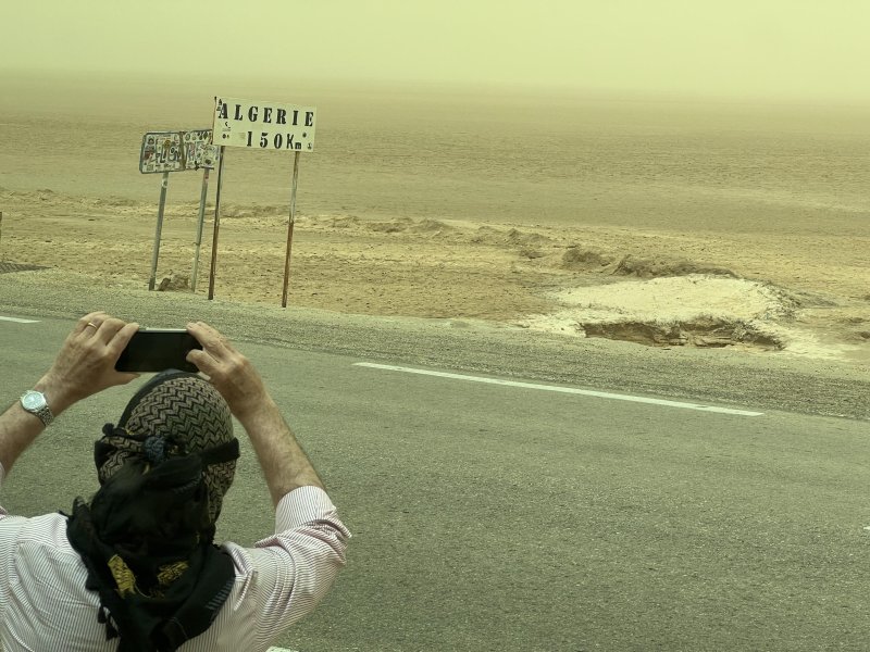 A sandstorm can be a major disruption, for the September photo challenge. 