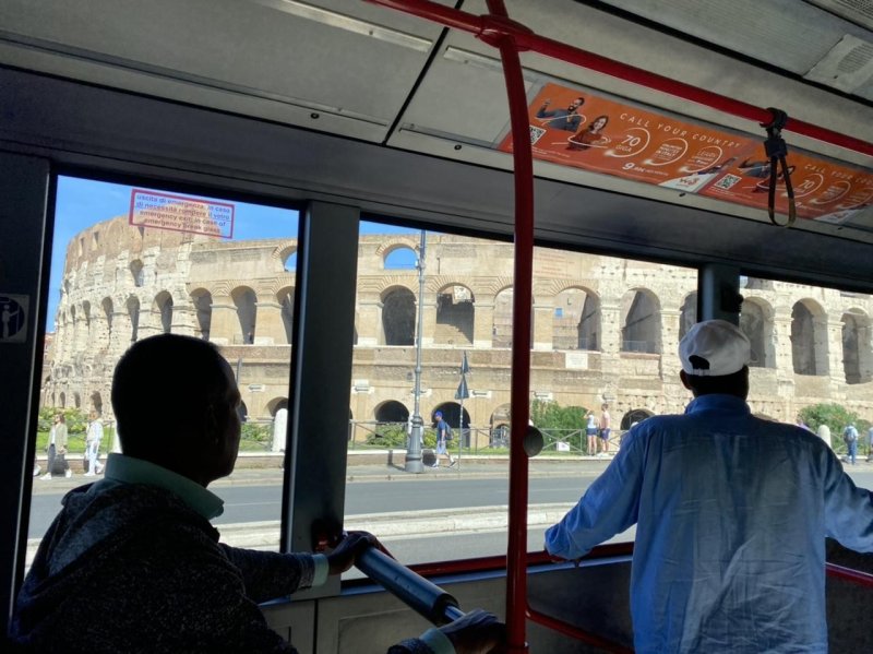 A Day in the Life at 12:37 in Rome. Just another bus ride. 